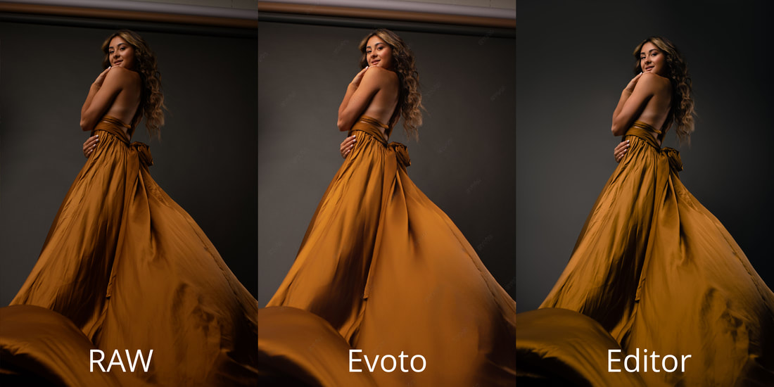 Evoto smooths clothing and dresses seamlessly