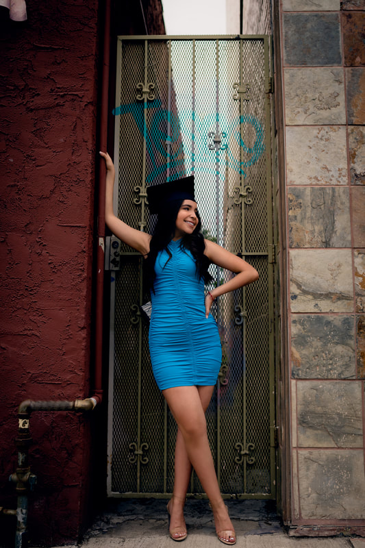Cap and Gown senior picture 